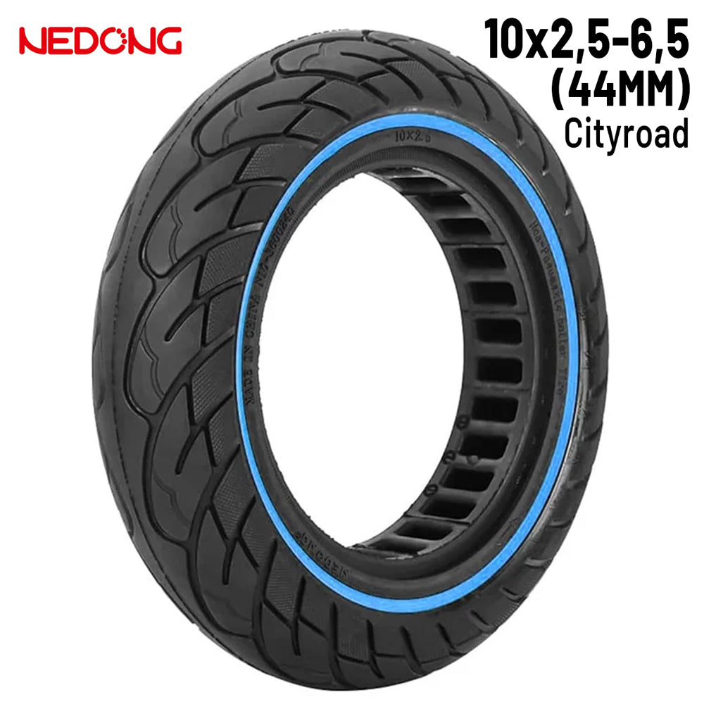 Accesorio para patinetes eléctricos - Rueda maciza 10x2,5-6,5 Azul (44MM)