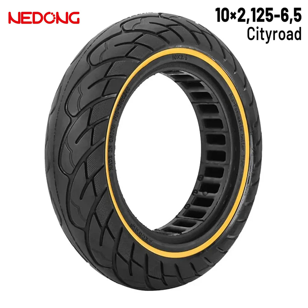 Accesorio para patinetes eléctricos - Rueda maciza 10x2,125-6,5 36mm Amarilla