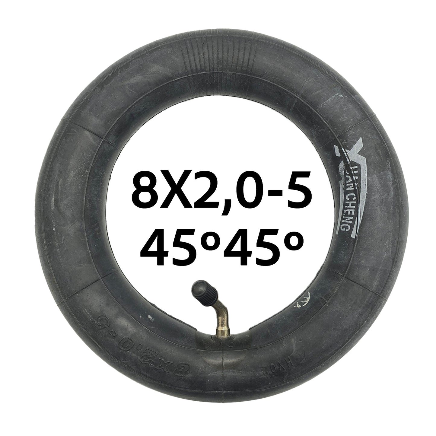 Accesorio para patinetes eléctricos - Cámara de aire 8x2,0-5 (válvula 45º 45º)