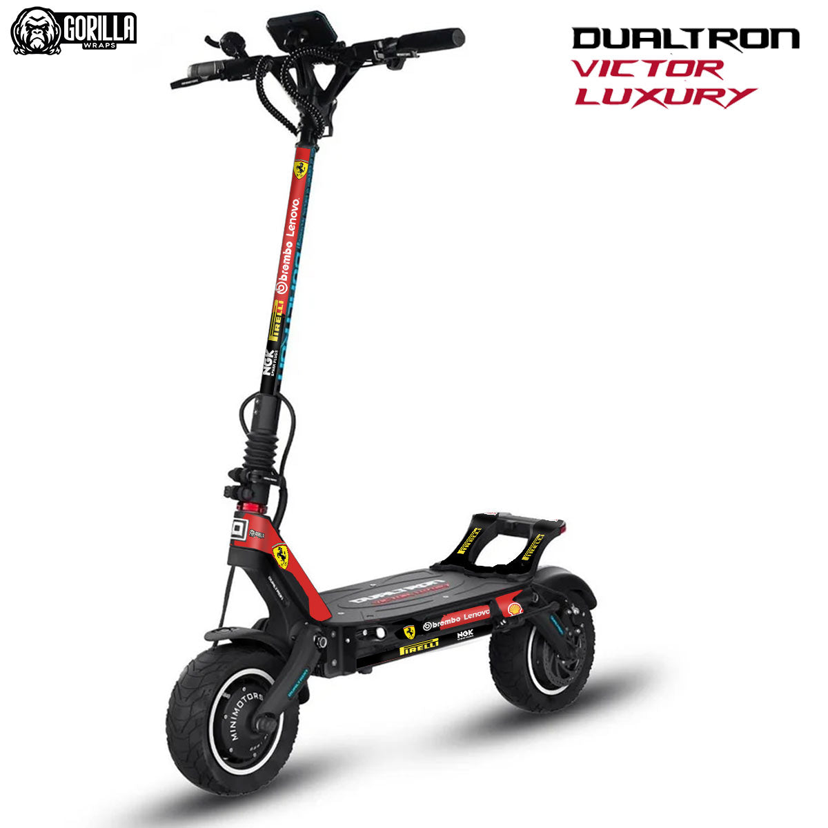 Accesorio para patinetes eléctricos - Vinilo para Dualtron Victor Luxury - Ferrari
