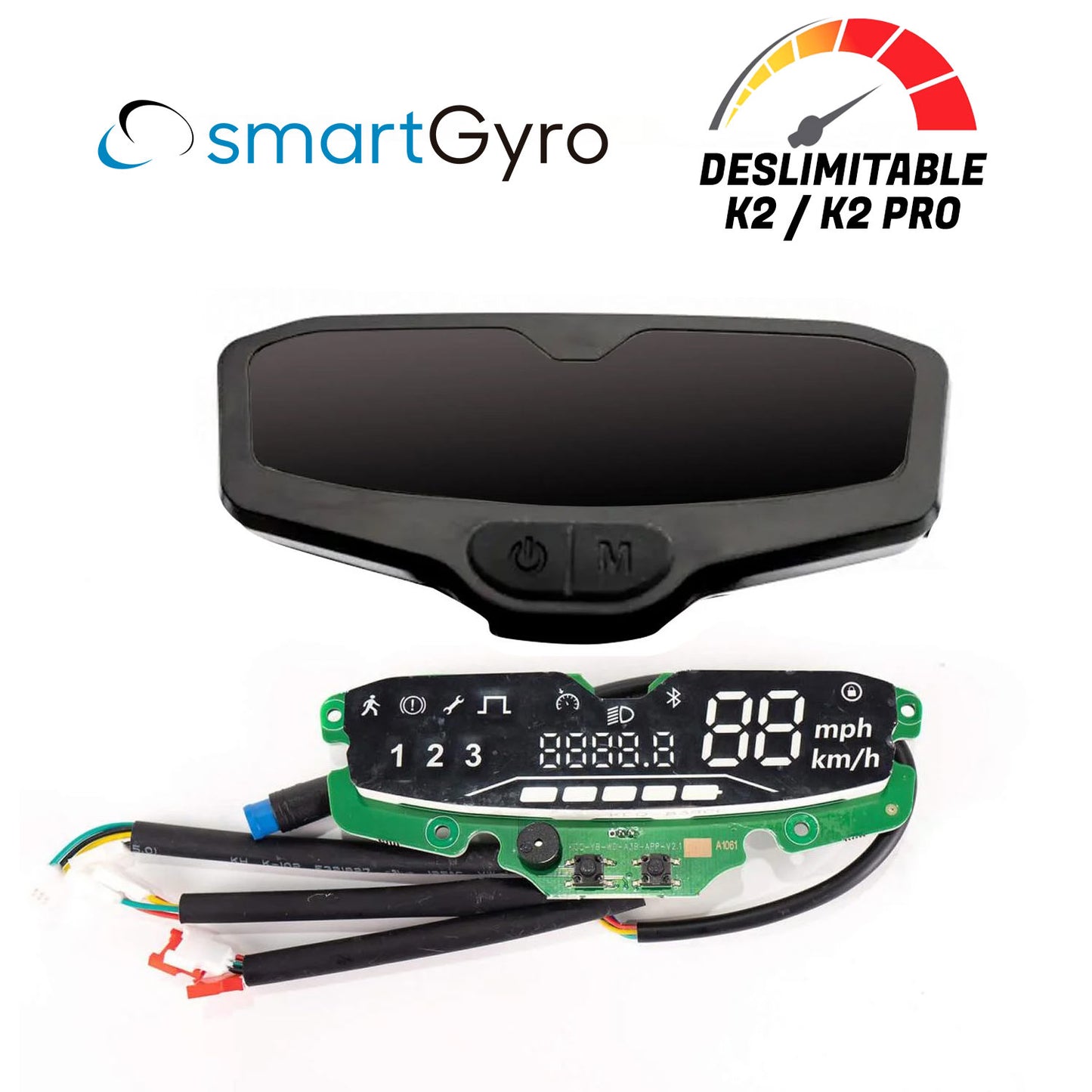 Accesorio para patinetes eléctricos - Display para Smartgyro K2 (DESLIMITABLE)