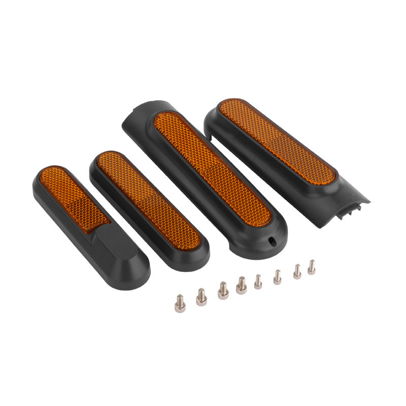 Accesorio para patinetes eléctricos - Catadióptrico negro con reflectores para Xiaomi MI4 Pro (pack 4 laterales)