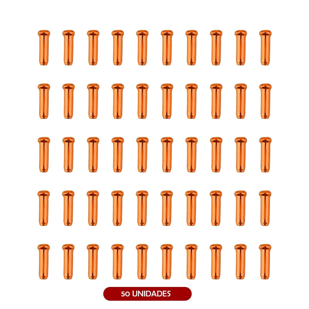 Accesorio para patinetes eléctricos - Tope cable freno (Pack 50 unidades) Naranja