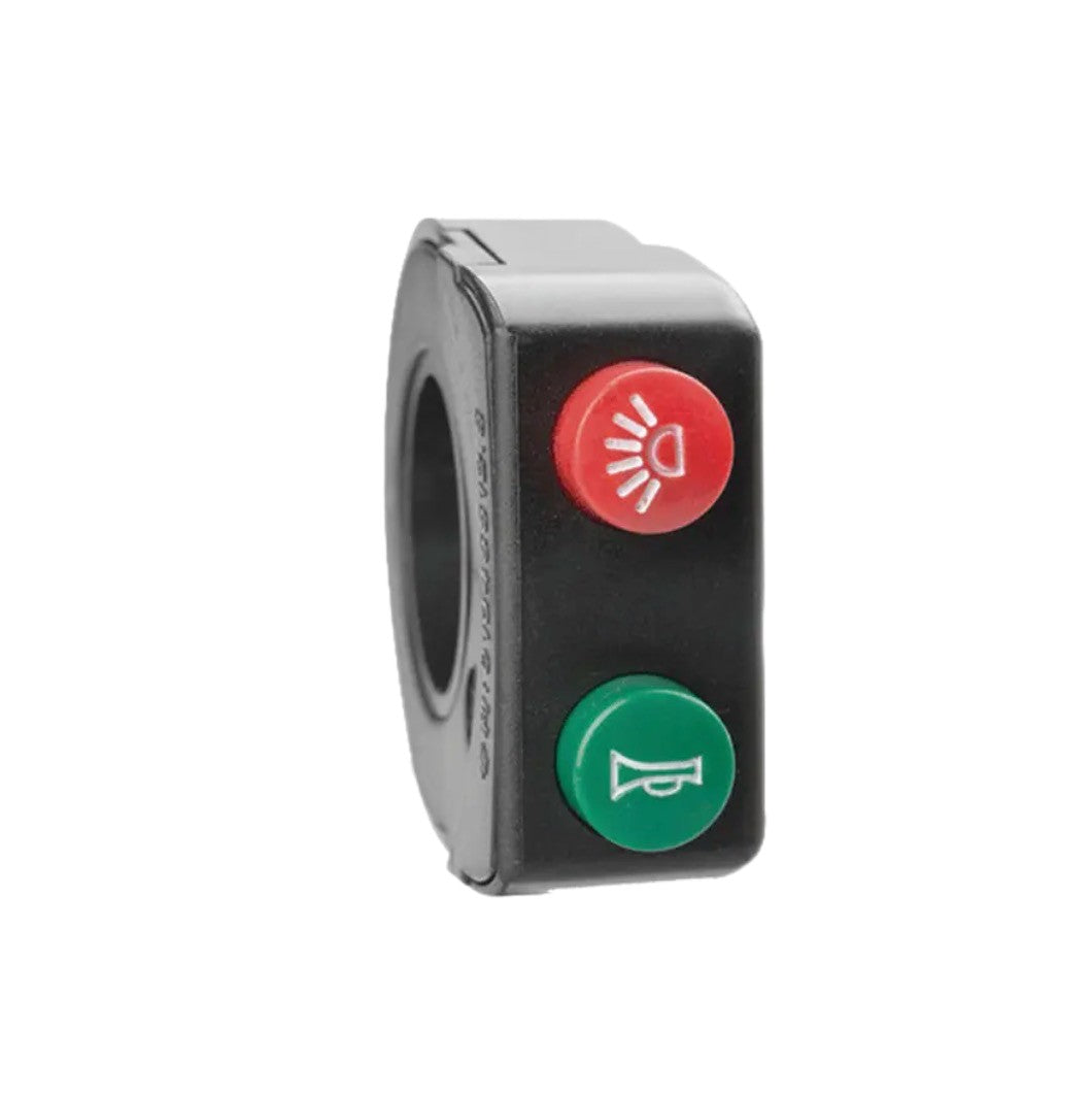Accesorio para patinetes eléctricos - Botonera para luz y claxon (Conector SM incluido)