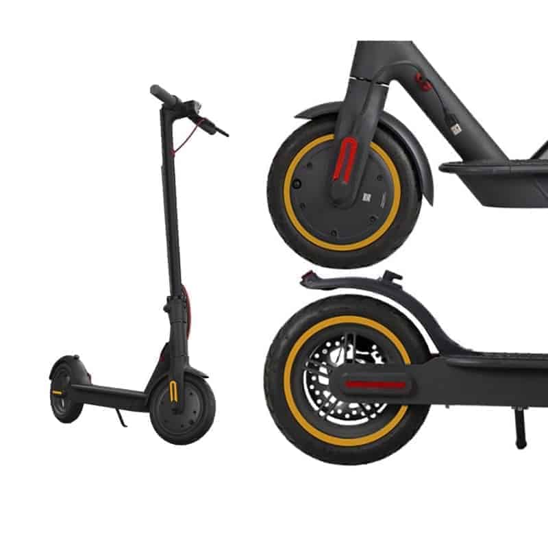 Accesorio para patinetes eléctricos - Pegatina llanta Amarilla Para Xiaomi (4 unidades)