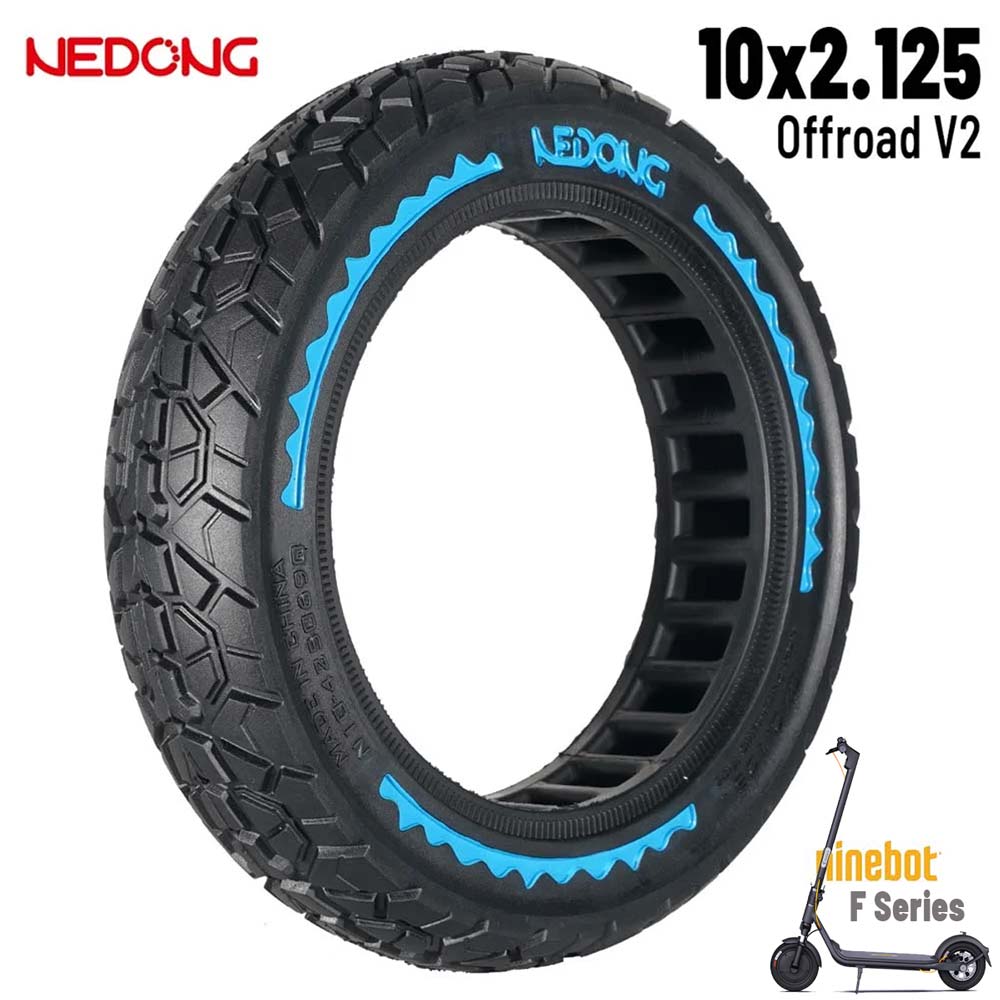 Accesorio para patinetes eléctricos - Rueda maciza AZUL offroad 10x2,125-6,5 42,5mm