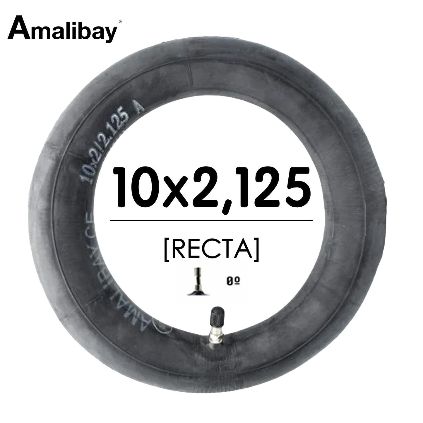Accesorio para patinetes eléctricos - Cámara de aire 10x2/2,125 (válvula recta) - Premium