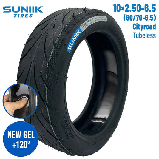 Accesorio para patinetes eléctricos - Neumático con gel antipinchazo 10x2,50-6,5 Cityroad