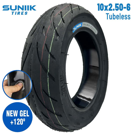 Accesorio para patinetes eléctricos - Neumático con gel antipinchazo 10x2,5-6 Cityroad Tubeless