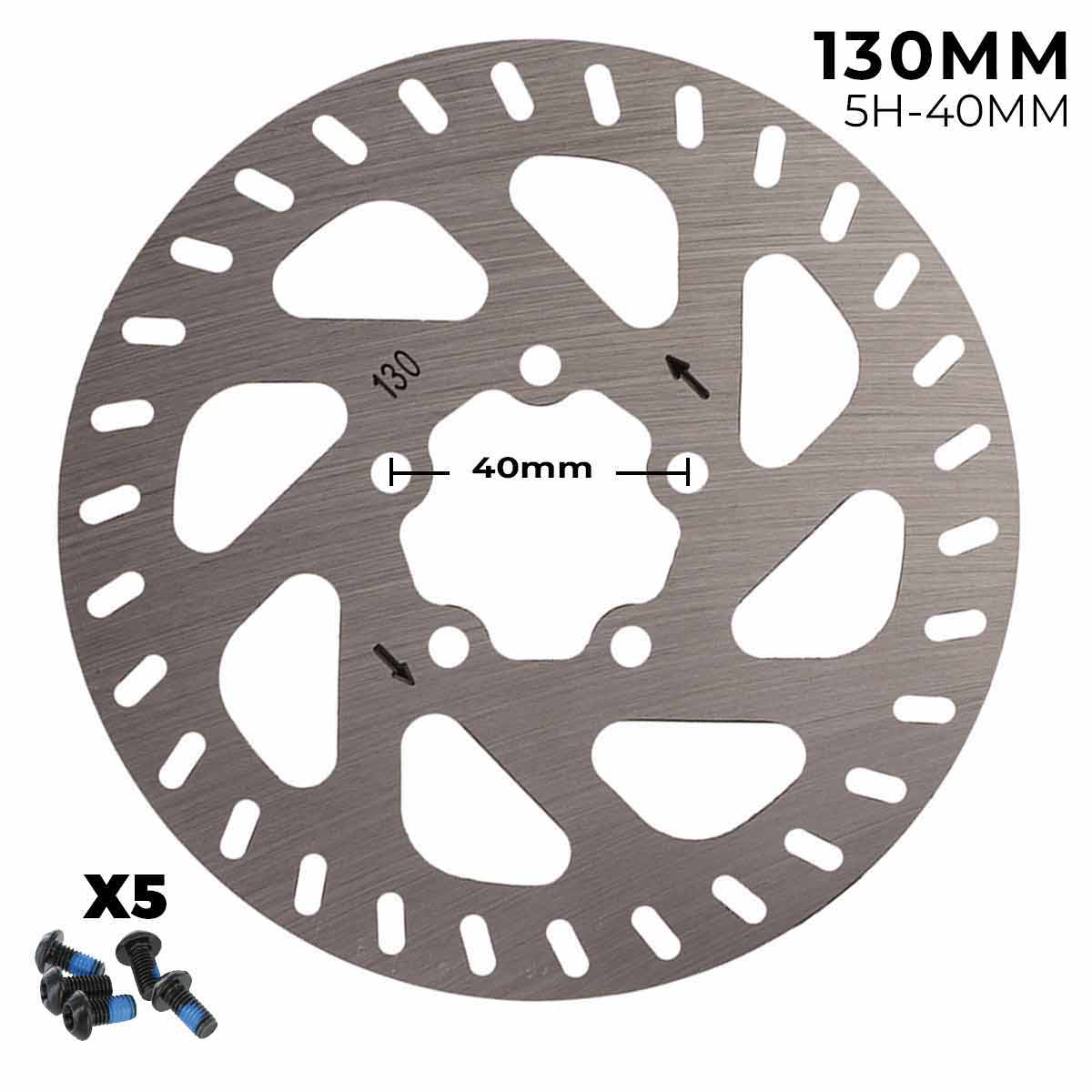 Accesorio para patinetes eléctricos - Disco de freno 130mm para Xiaomi 4 PRO (6H -44MM)
