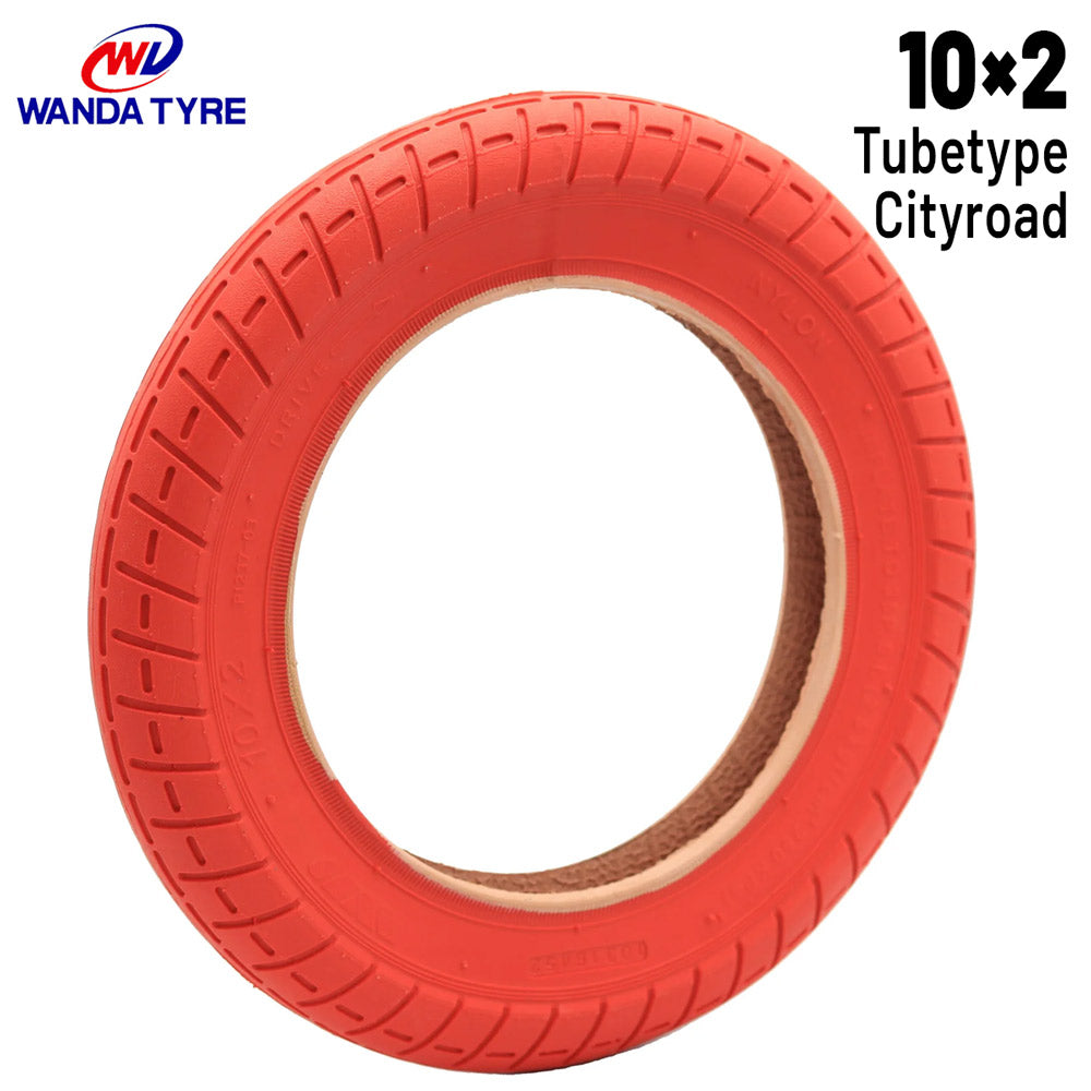 Accesorio para patinetes eléctricos - Rueda Cubierta 10x2 Roja