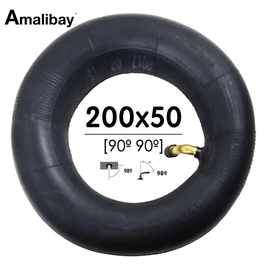 Accesorio para patinetes eléctricos - Cámara de aire 200x50 (válvula 90º  90º)  - Premium
