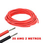 Accesorio para patinetes eléctricos - Cable eléctrico Silicona Flexible 20 AWG (Rojo)