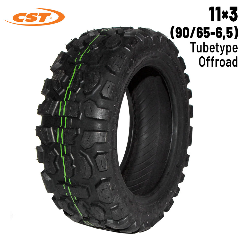 Accesorio para patinetes eléctricos - Rueda Cubierta 11x3 offroad (90/65-6,5)  Tubetype