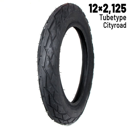 Accesorio para patinetes eléctricos - Neumático 12x2,125 (bicicleta) Tubetype