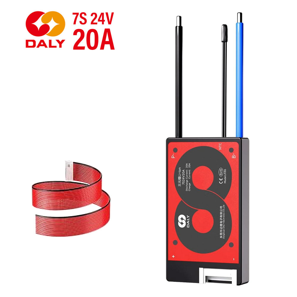Accesorio para patinetes eléctricos - BMS 7S 24V 20A DALY - Nueva generación