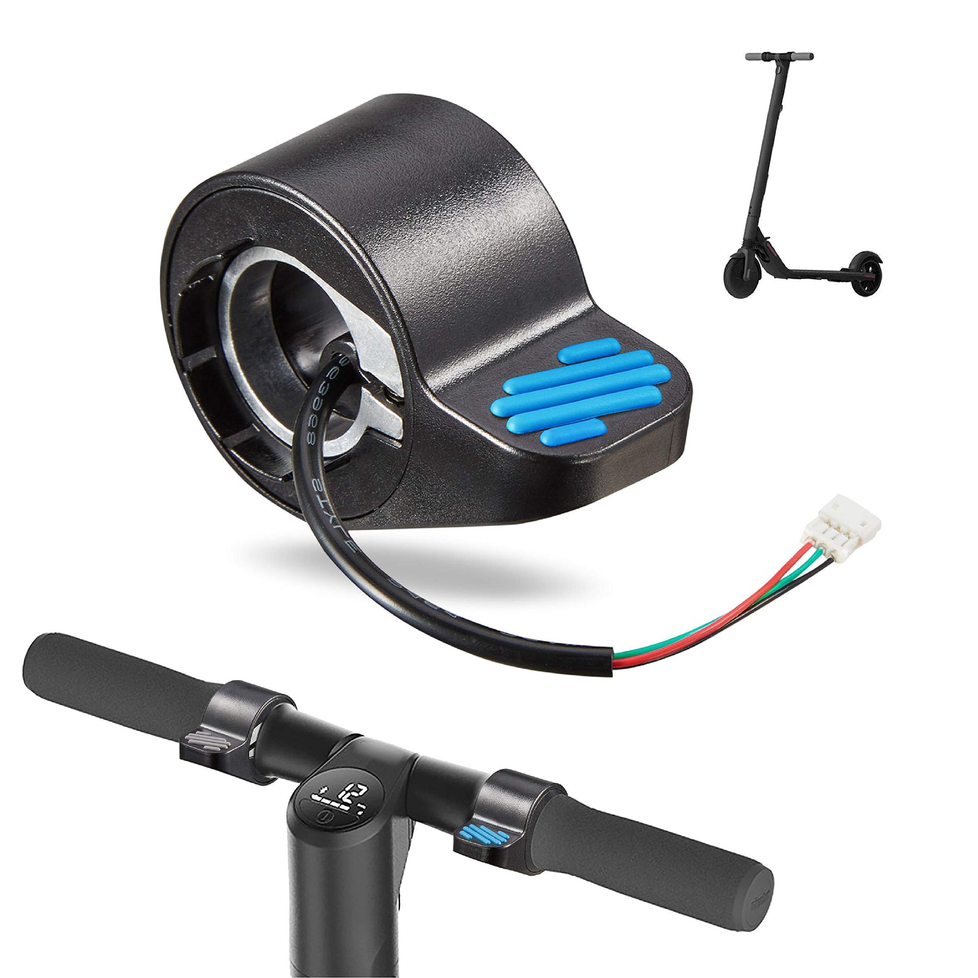 Accesorio para patinetes eléctricos - Acelerador Ninebot serie ES y E (Azul)