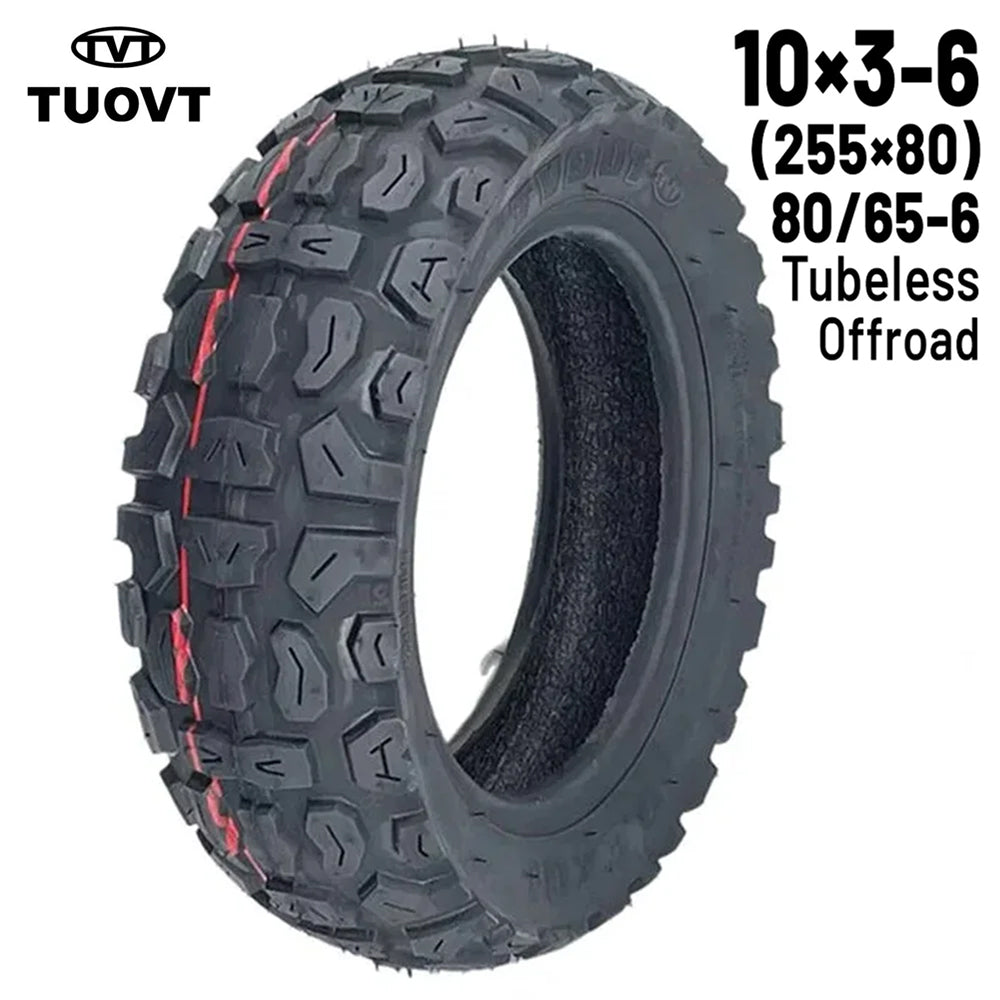 Accesorio para patinetes eléctricos - Rueda Cubierta offroad 10x3-6 (255x80) 80/65-6 Tubeless