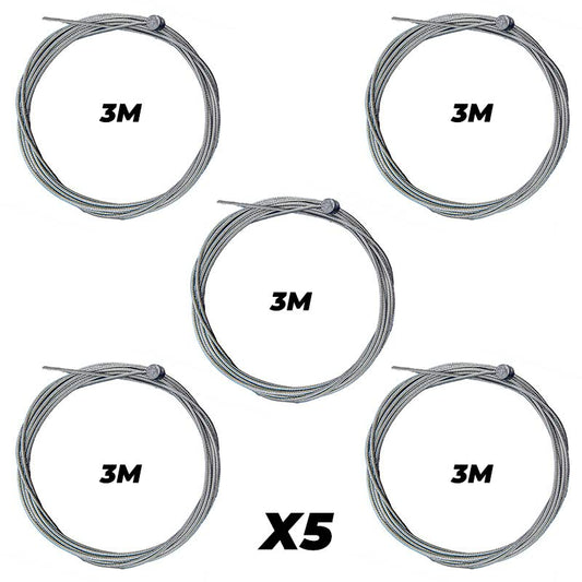 Accesorio para patinetes eléctricos - Cable de freno 3 metros genérico (pack de 5 unidades)