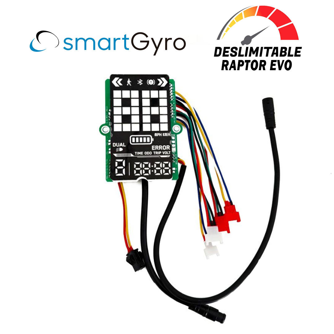 Accesorio para patinetes eléctricos - Display Smartgyro Raptor EVO - (Deslimitado 40Km/h)