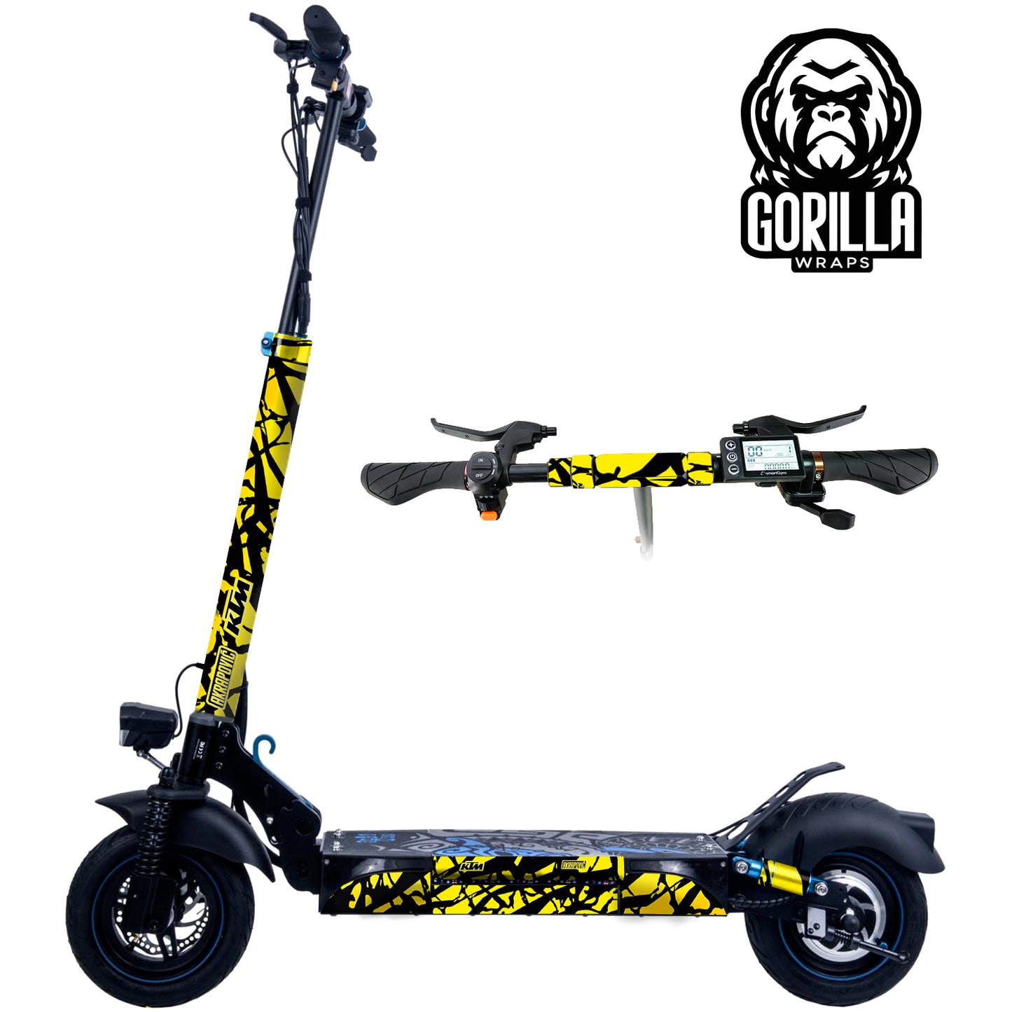 Accesorio para patinetes eléctricos - Vinilo para Smartgyro Rockway, Speedway y Crossover  KTM - Fluor