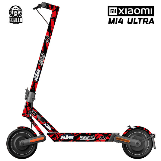 Accesorio para patinetes eléctricos - Vinilo KTM Red para Xiaomi MI4 ULTRA