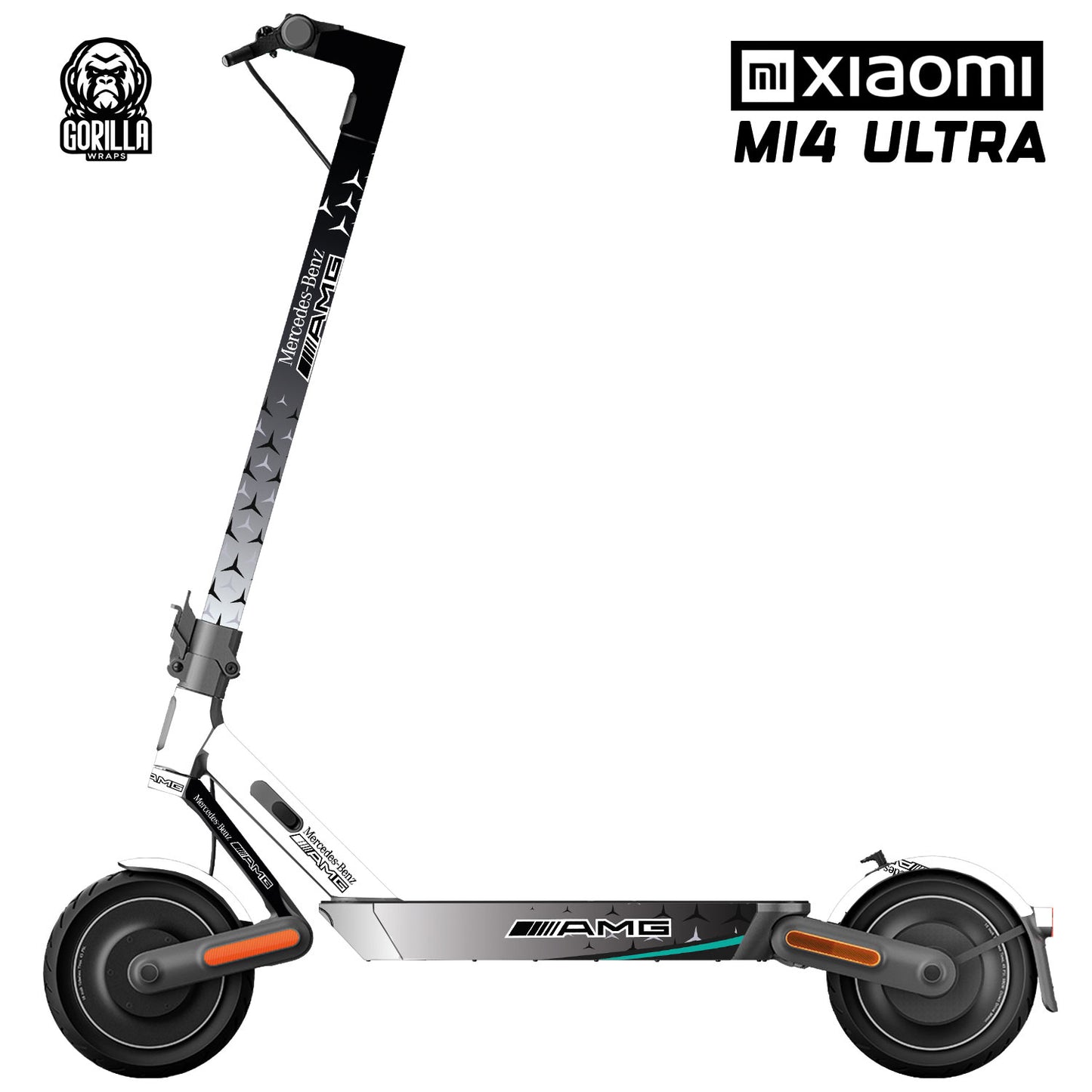 Accesorio para patinetes eléctricos - Vinilo Mercedes Benz AMG para Xiaomi MI4 ULTRA