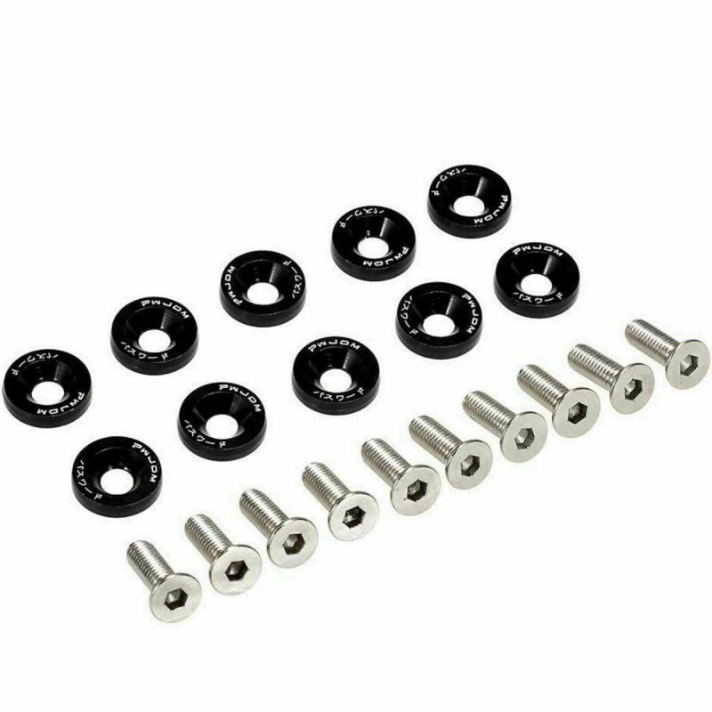 Accesorio para patinetes eléctricos - Arandela Tornillo de Aluminio Negro (Pack 10 unidades)