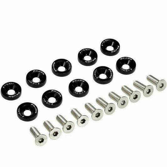 Accesorio para patinetes eléctricos - Arandela Tornillo de Aluminio Negro (Pack 10 unidades)