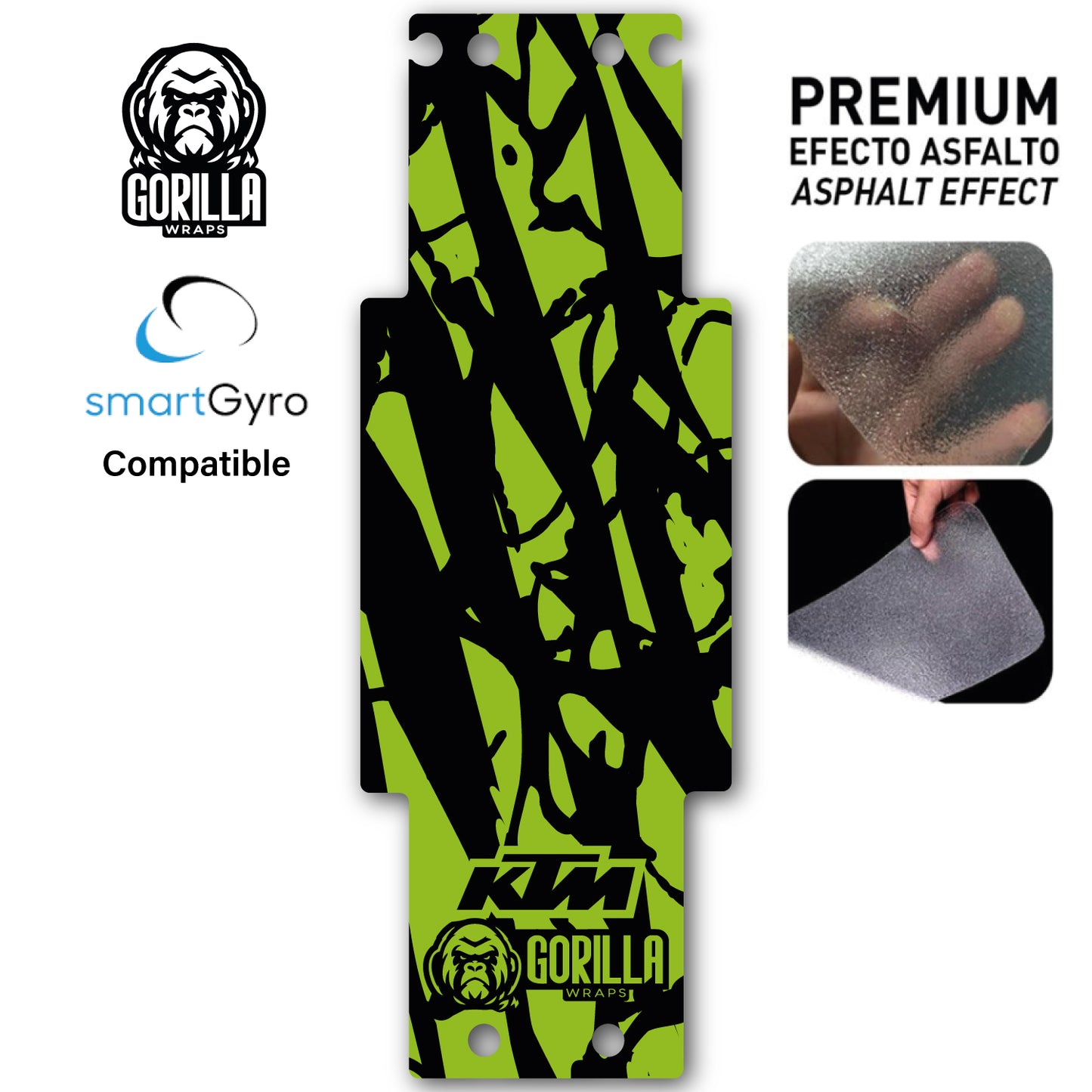 Accesorio para patinetes eléctricos - Base antideslizante para Smartgyro Rockway, Crossover y Speedway - Verde