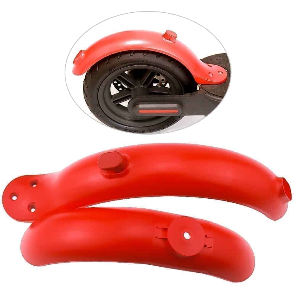 Accesorio para patinetes eléctricos - Guardabarros rojos para Xiaomi M365 y PRO (incluye delantero y trasero)