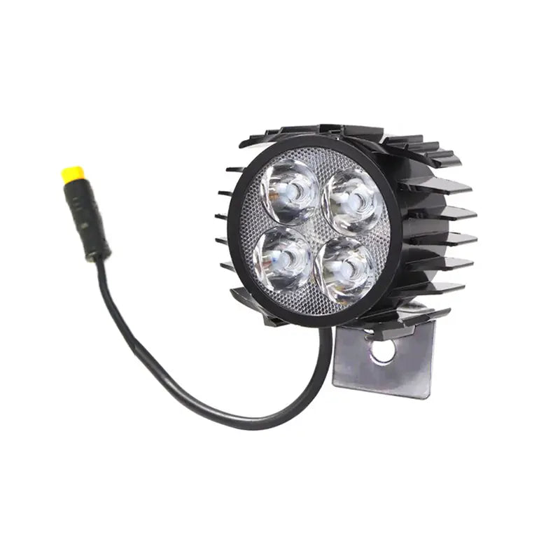 Accesorio para patinetes eléctricos - Luz faro led con claxon - 12-72V - Waterproof (Smartgyro y compatibles)