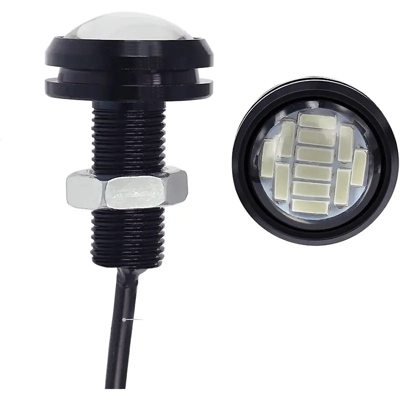 Accesorio para patinetes eléctricos - Luz Led ojo de Aguila (pack de 2 luces) Rojo (12 leds por luz)