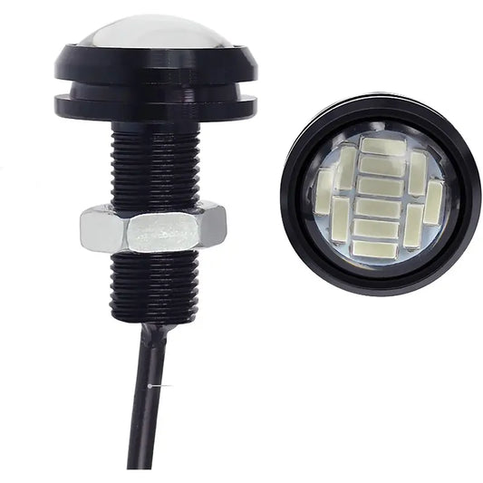 Accesorio para patinetes eléctricos - Luz Led ojo de Aguila (pack de 2 luces) Rojo (12 leds por luz)