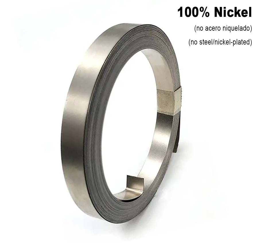 Accesorio para patinetes eléctricos - Rollo de níquel 100% puro (8mm x 0,15mm) 10 metros