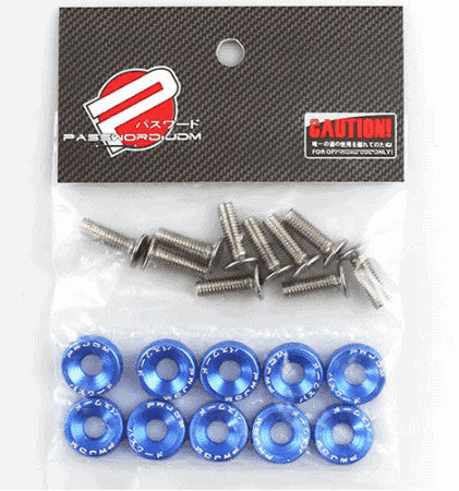Accesorio para patinetes eléctricos - Arandela Tornillo de Aluminio Azul (Pack 10 unidades)
