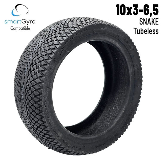 Accesorio para patinetes eléctricos - Rueda 10x3,0-6,5 (SNAKE) Tubeless - Compatible con Smartgyro