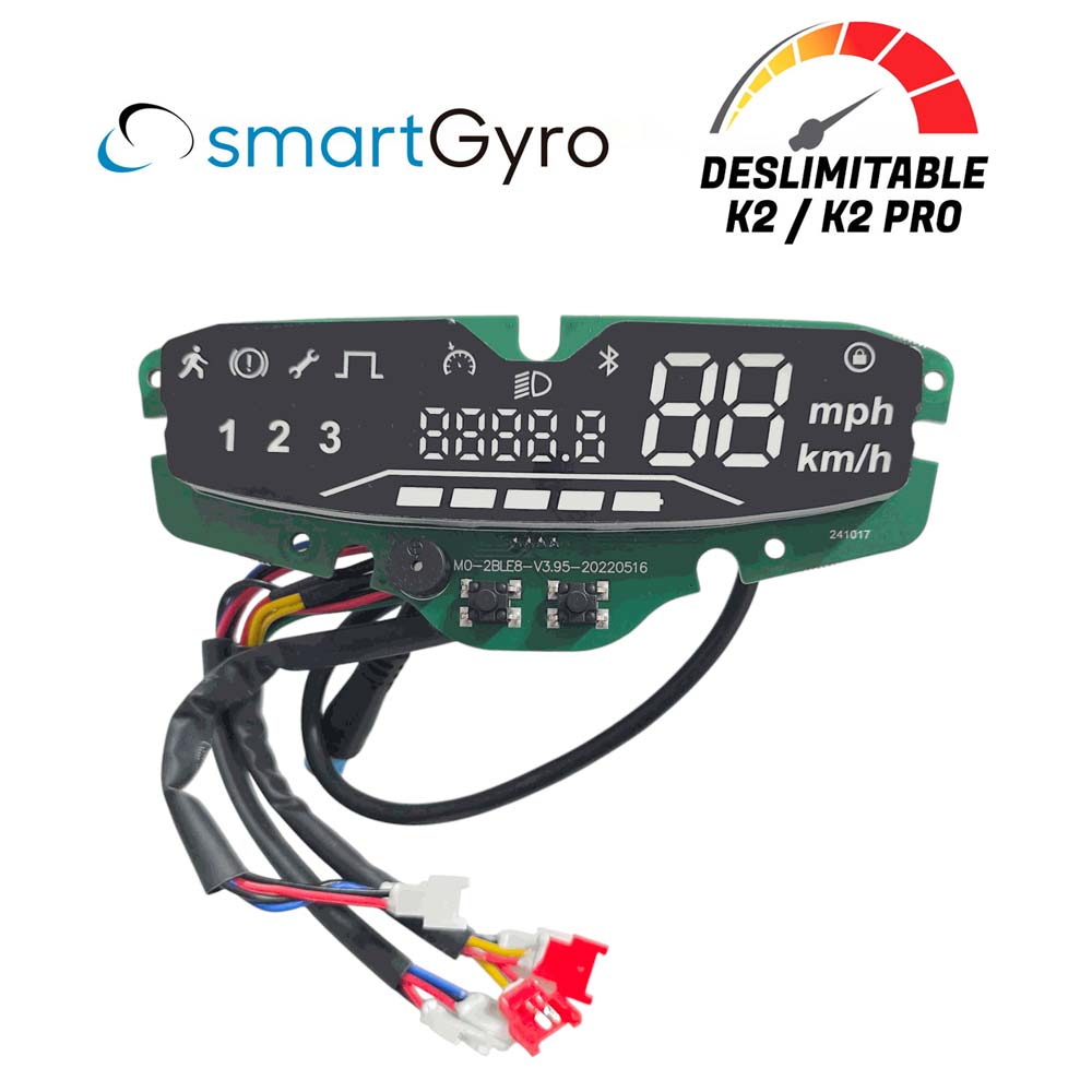 Accesorio para patinetes eléctricos - Display deslimitable para Smartgyro K2 sin carcasa (4 pines)