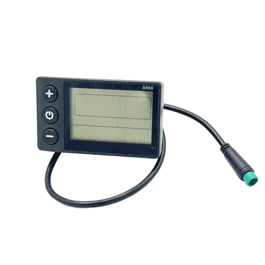 Accesorio para patinetes eléctricos - Display S866 (USB) compatible con Smartgyro (Waterproof) + protector de silicona