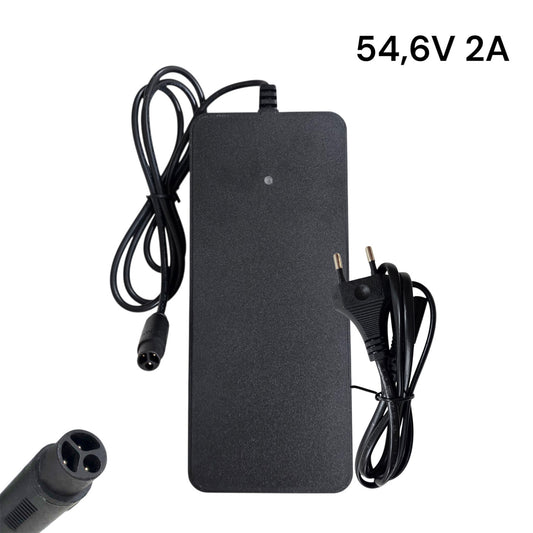 Accesorio para patinetes eléctricos - Cargador 54,6V 2A Smartgyro Crossover Dual Max 2 / Cecotec Bongo Y65