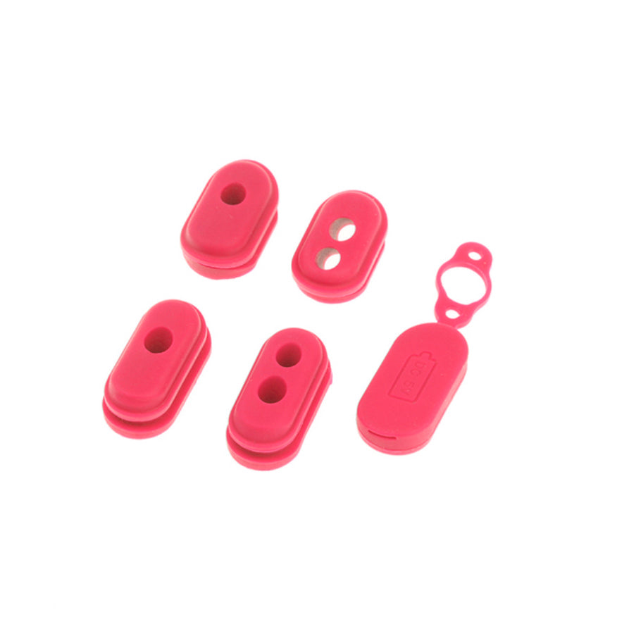 Accesorio para patinetes eléctricos - Gomas para Cables Patinete Xiaomi M365 / Pro Rojo