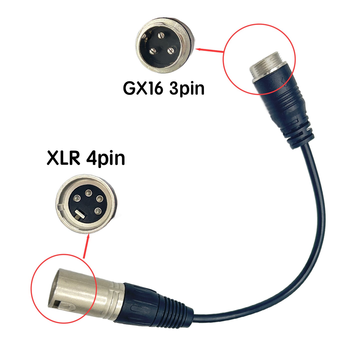 Accesorio para patinetes eléctricos - Cable conversor GX16 a XLR 4 Pines