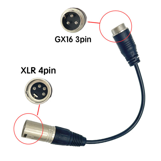 Accesorio para patinetes eléctricos - Cable conversor GX16 a XLR 4 Pines