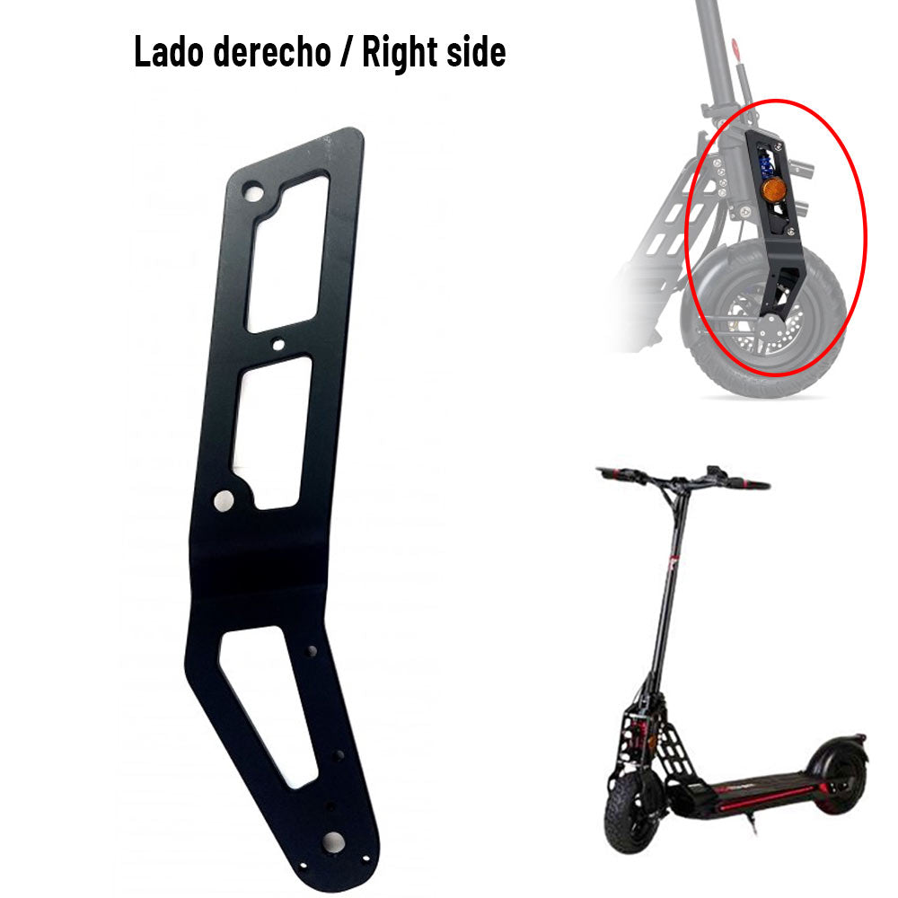 Accesorio para patinetes eléctricos - Brazo horquilla derecha para Bogist Urbetter M6, Ecoxtrem Bison, B-Mov freestyle 5 y similares