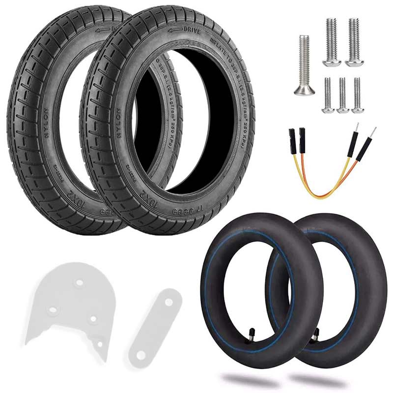 Accesorio para patinetes eléctricos - Kit completo 10 pulgadas para Xiaomi (blanco)