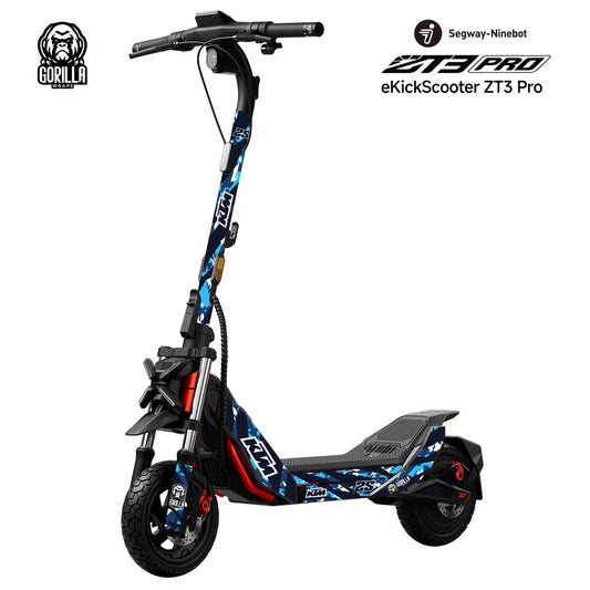 Accesorio para patinetes eléctricos - Vinilo KTM Blue para Segway ZT3 Pro