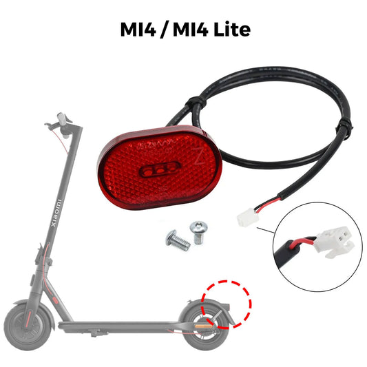 Accesorio para patinetes eléctricos - Luz trasera Xiaomi MI4/MI4 Lite