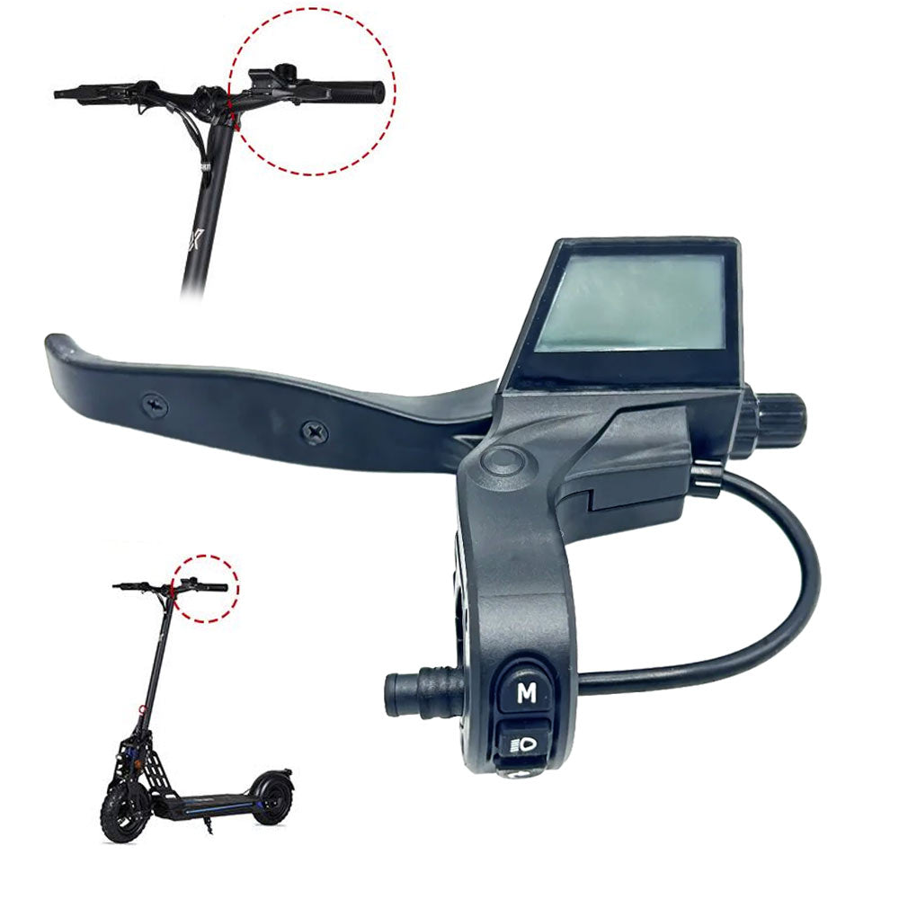Accesorio para patinetes eléctricos - Maneta de freno izquierda con display Bogist Urbetter M6, Ecoxtrem Bison, B-Mov freestyle 5