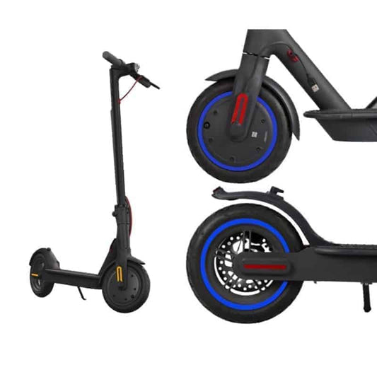 Accesorio para patinetes eléctricos - Pegatina llanta Azul Parra Xiaomi (4 unidades)