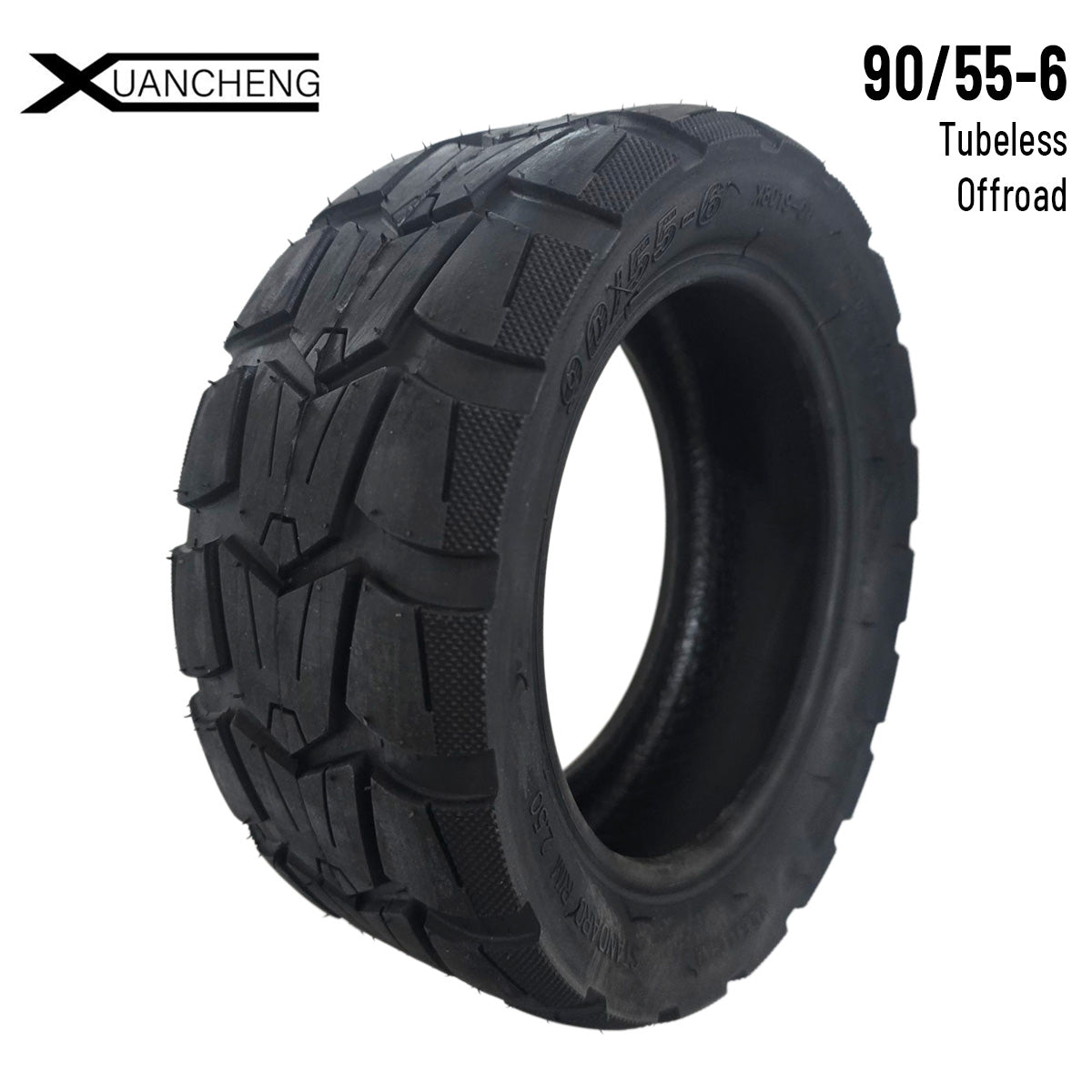 Accesorio para patinetes eléctricos - Rueda cubierta 90/55-6 Tubeless (Ninebot GT1 GT2)
